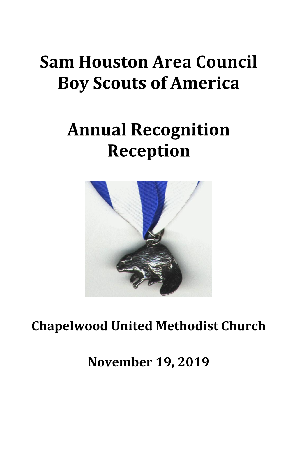 Council Recognition Program 2019