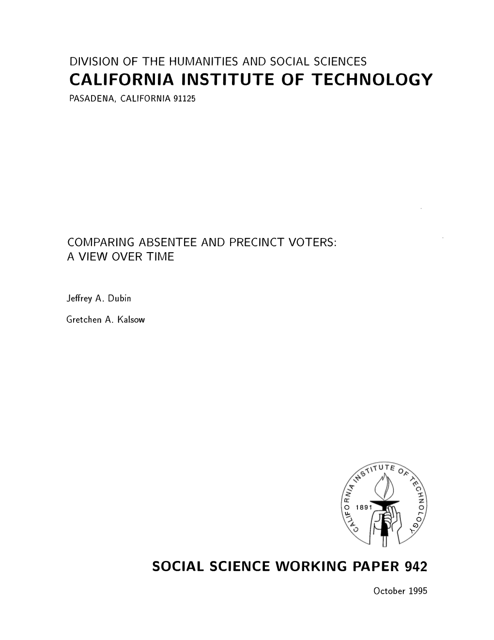 California Institute of Technology