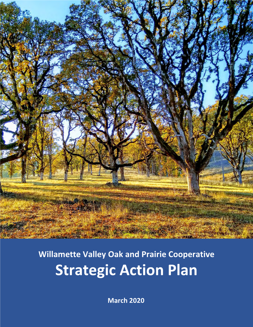 Willamette Valley Oak and Prairie Cooperative Strategic Action Plan
