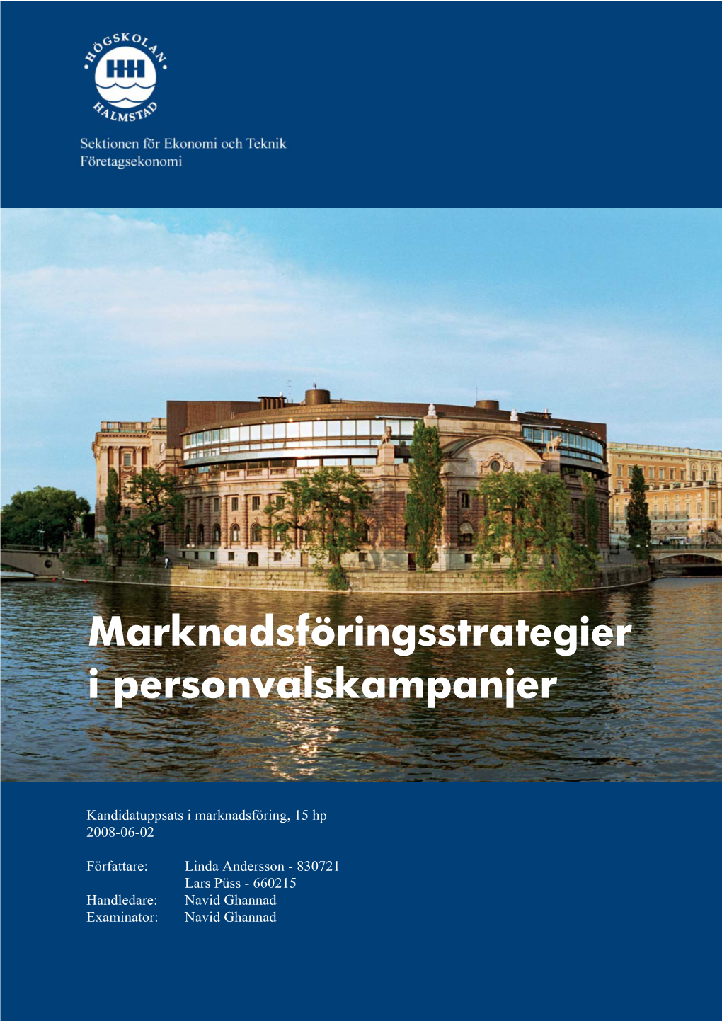 Marknadsföringsstrategier I Personvalskampanjer