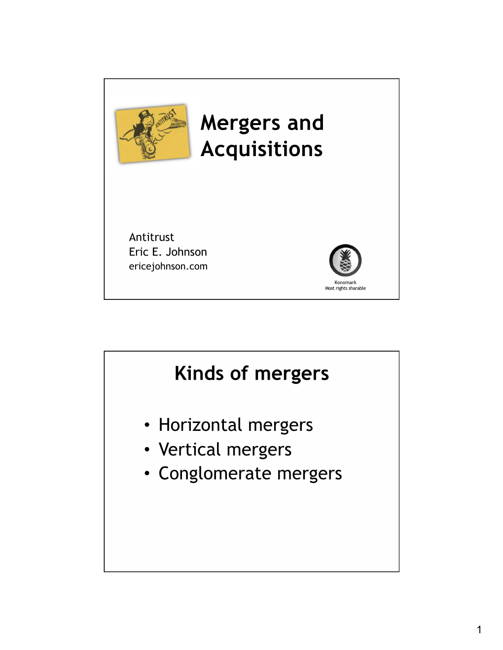 Mergers and Acquisitions