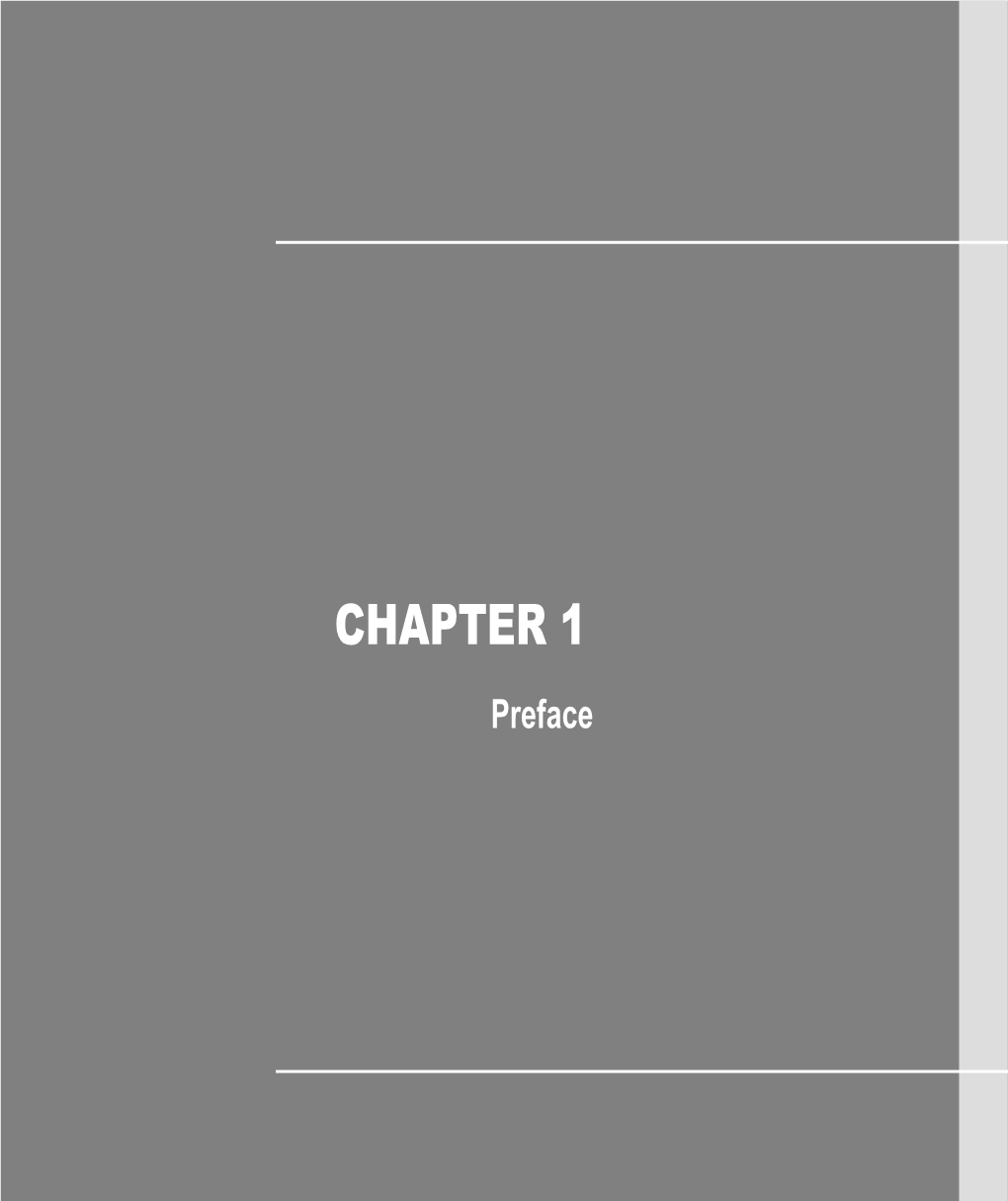 CHAPTER 1 Preface