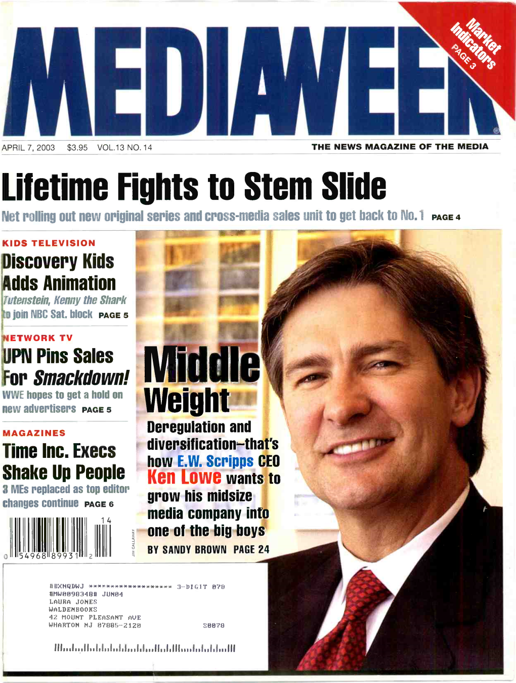 Weight MAGAZINES Deregulation and Time Inc
