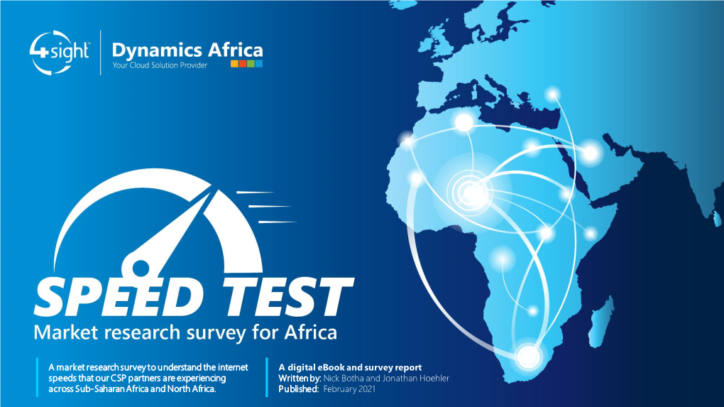 Internet Speed Test Survey and Report