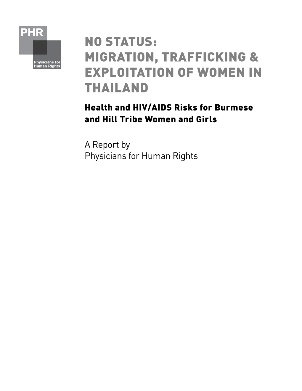 Migration, Trafficking & Exploitation of Women In