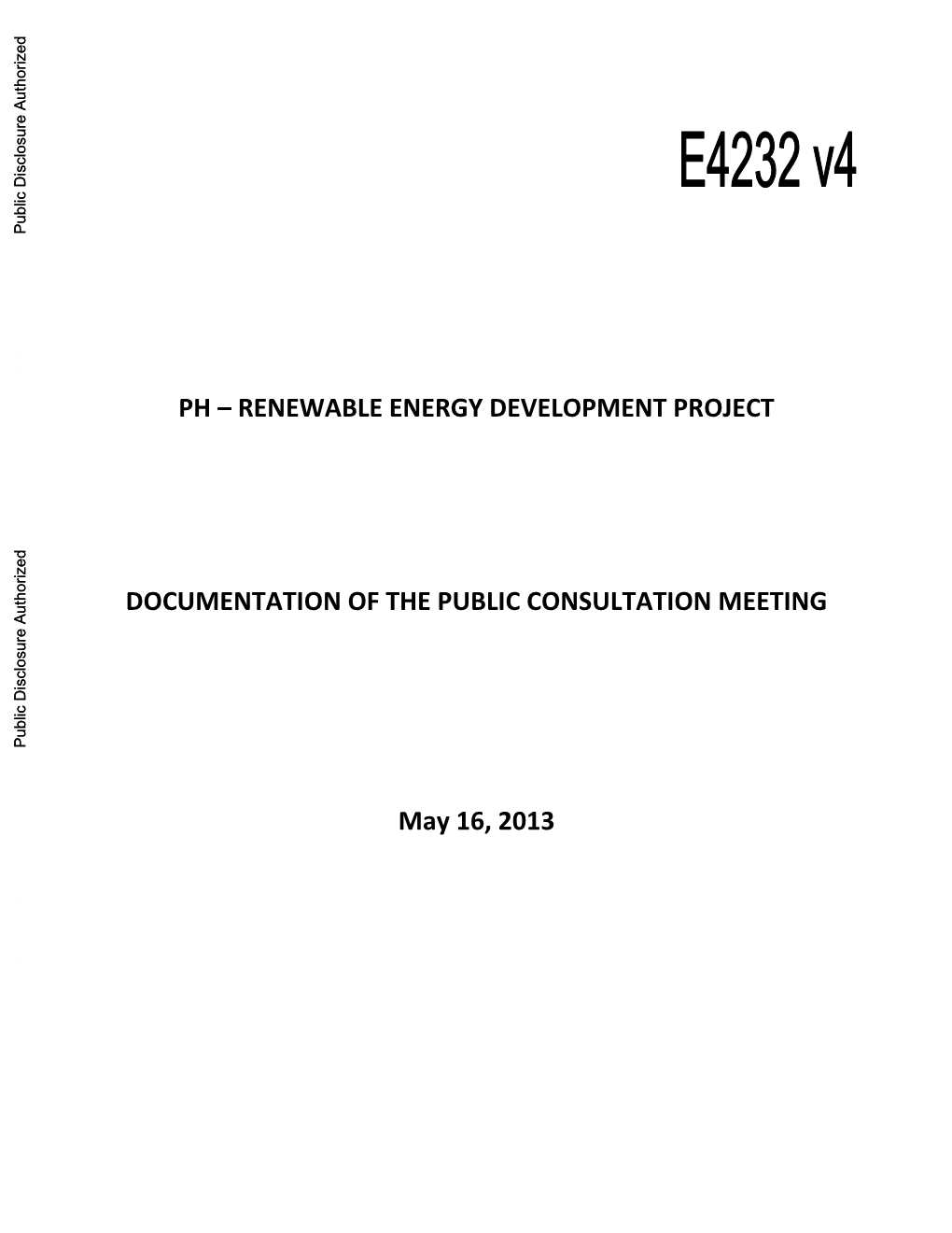 World Bank Document