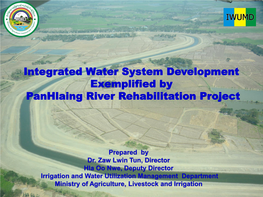 Role of MWP in Myanmar Water Sector