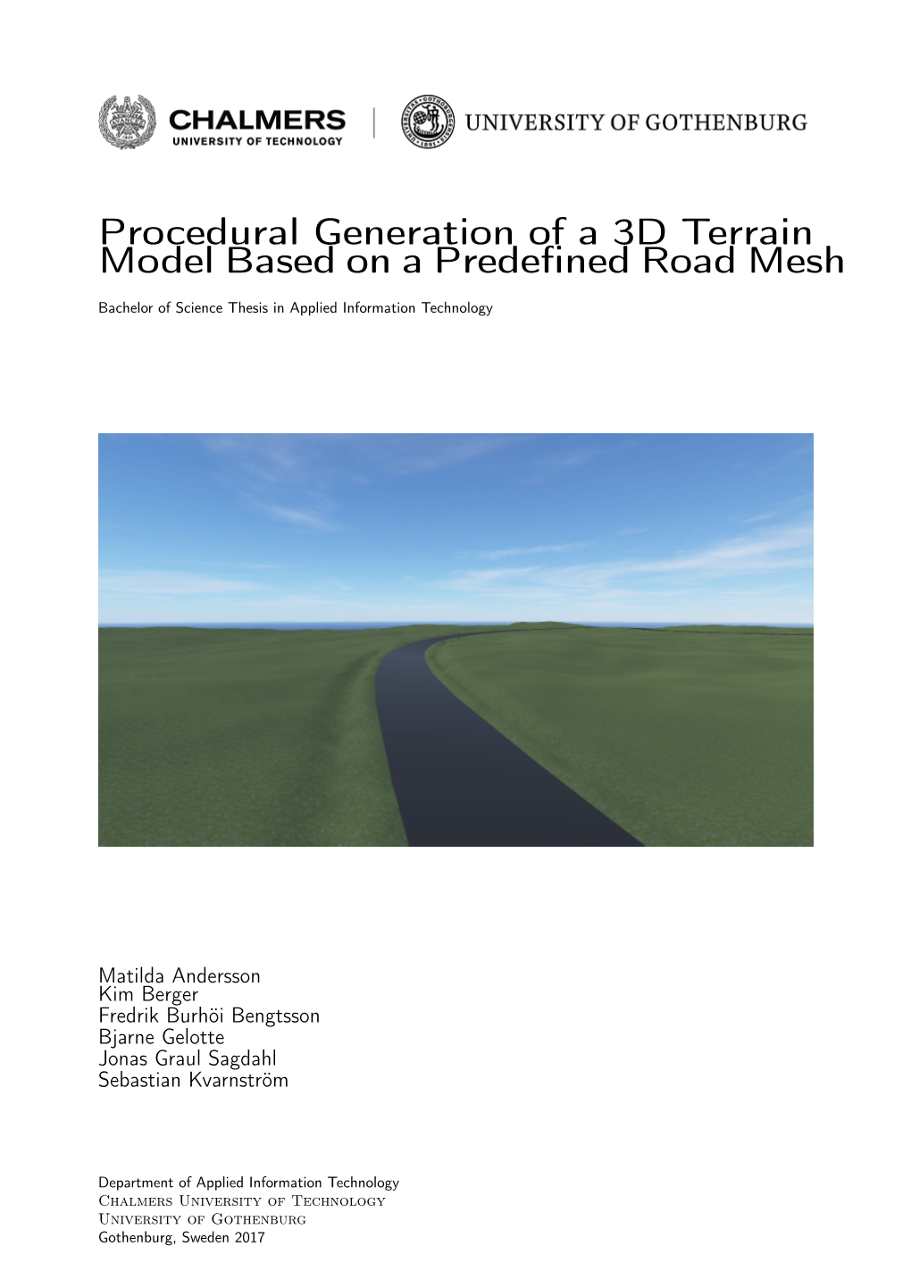 Procedural Generation of a 3D Terrain Model Based on a Predefined