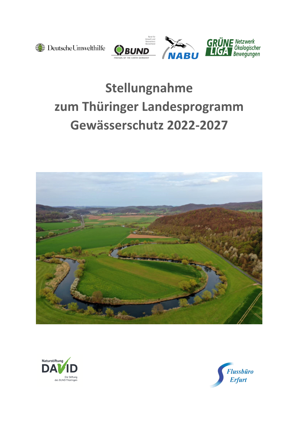 Stellungnahme Zum Thüringer Landesprogramm Gewässerschutz 2022-2027