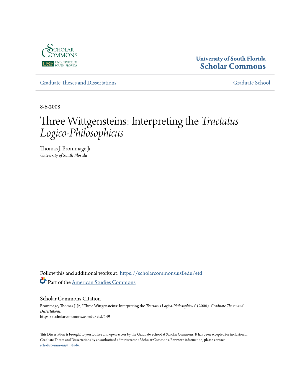 Tractatus Logico-Philosophicus</Em>