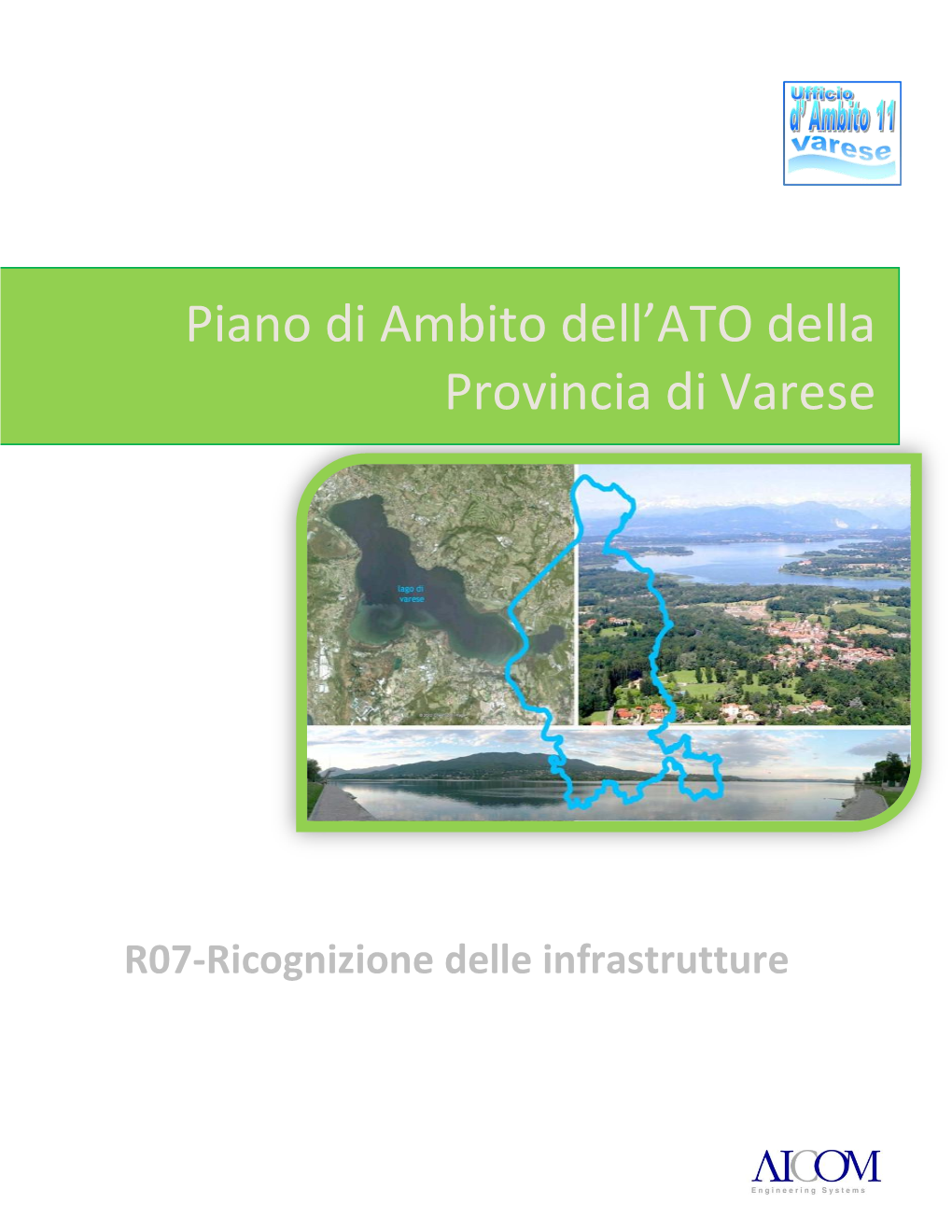 Piano Di Ambito Dell'ato Della Provincia Di Varese