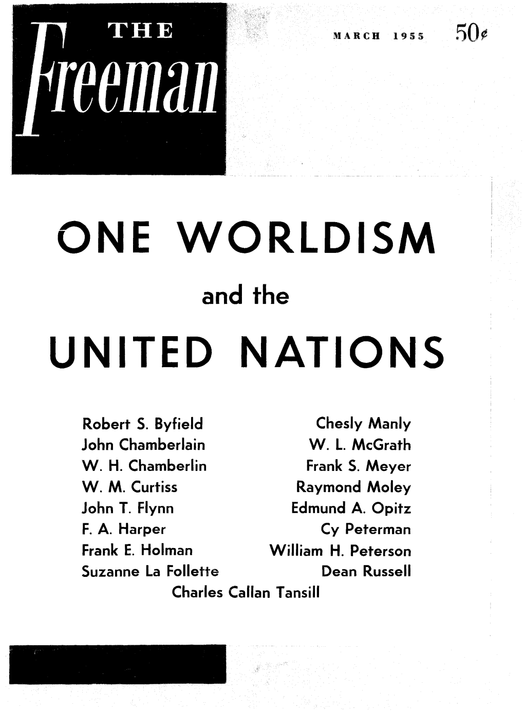 The Freeman March 1955