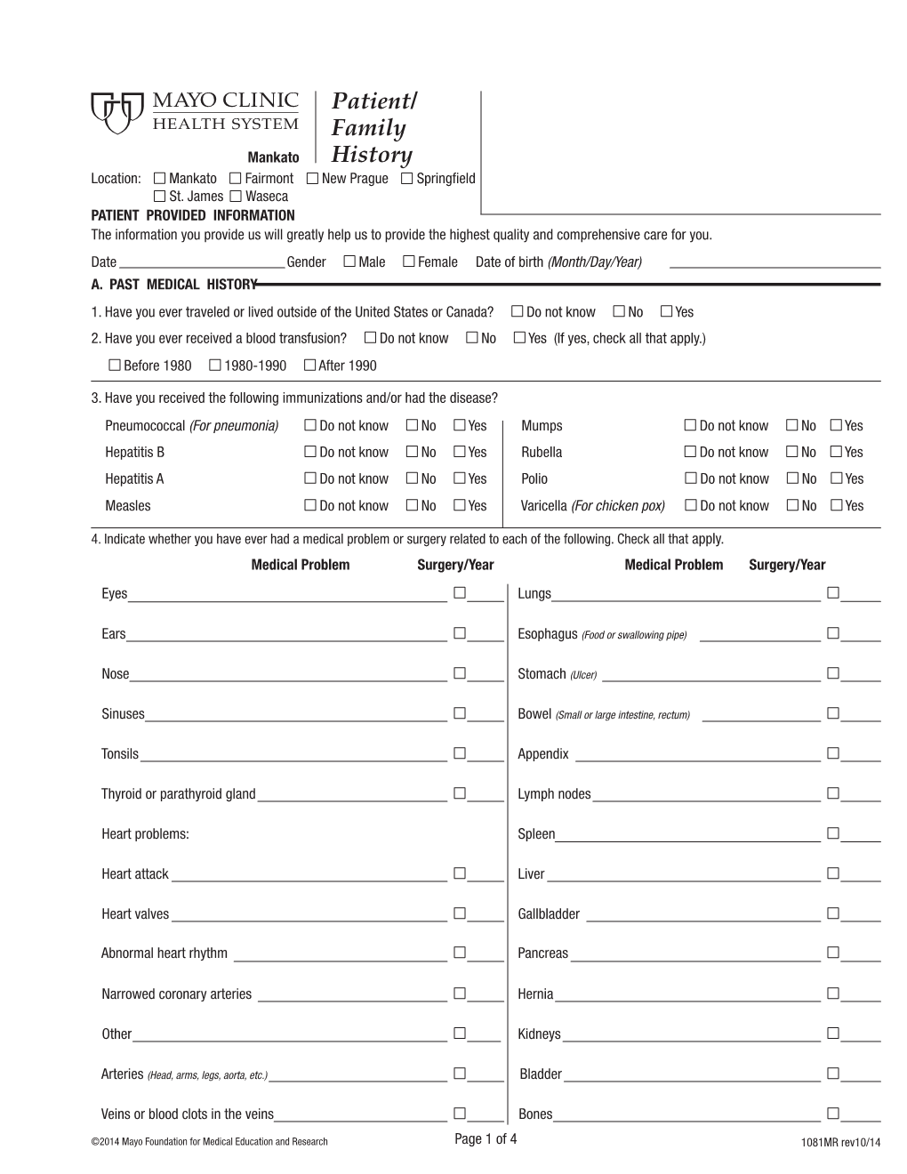 Patient/ Family History