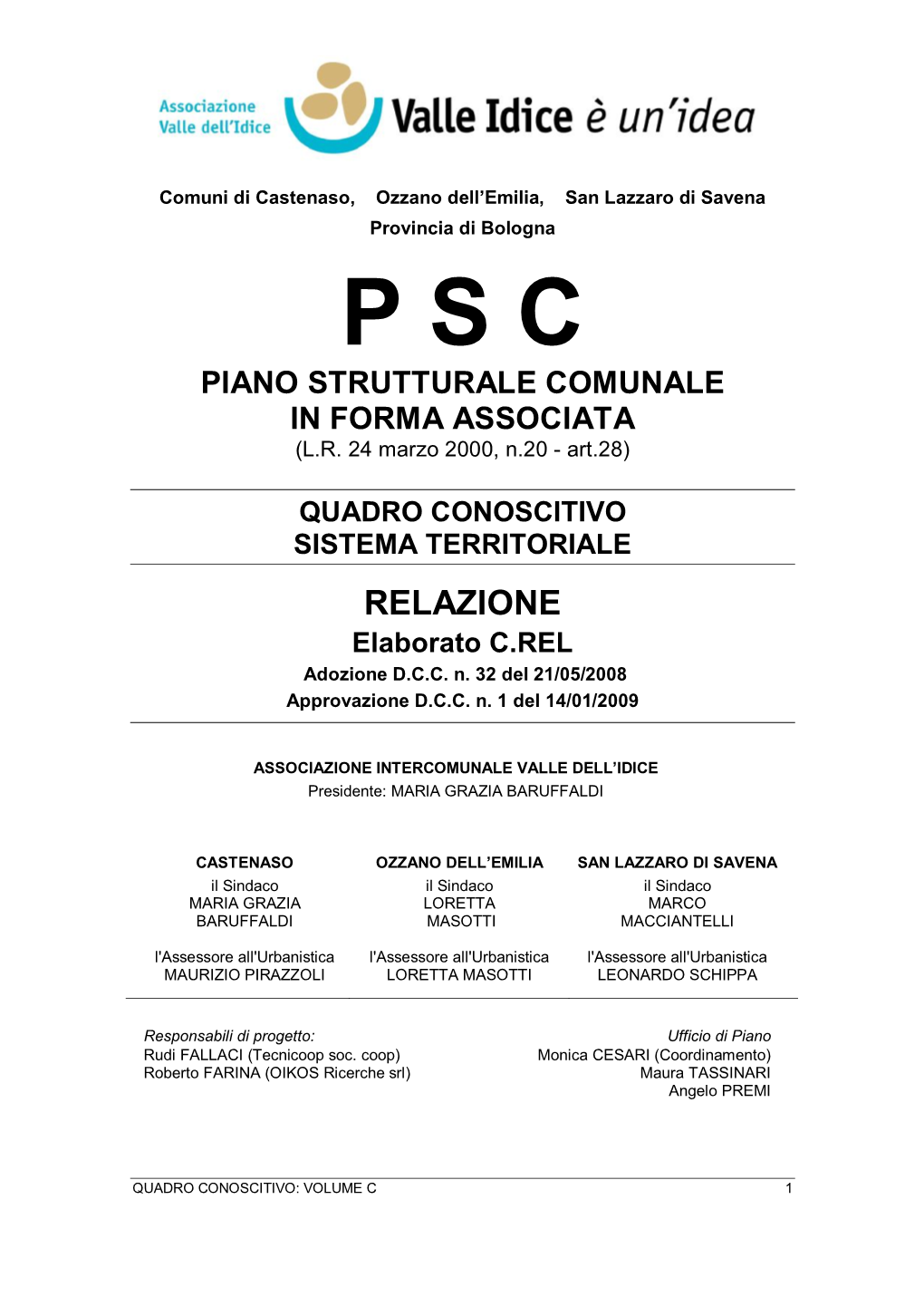 RELAZIONE Elaborato C.REL Adozione D.C.C