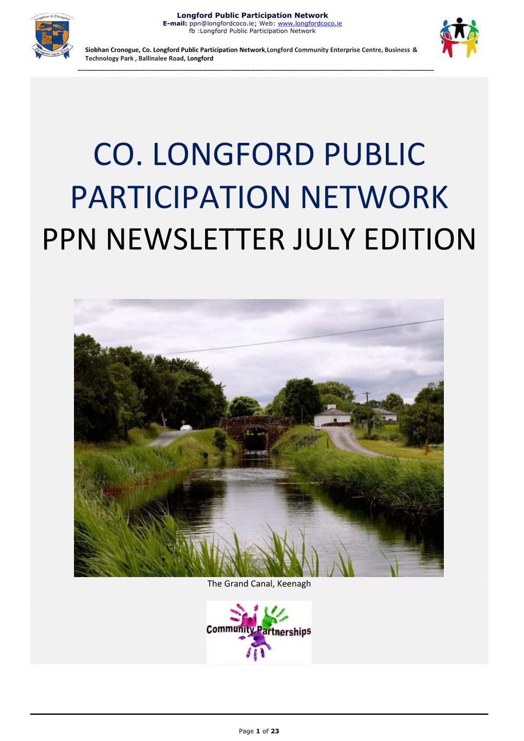 Longford PPN Ebulletin July 2016