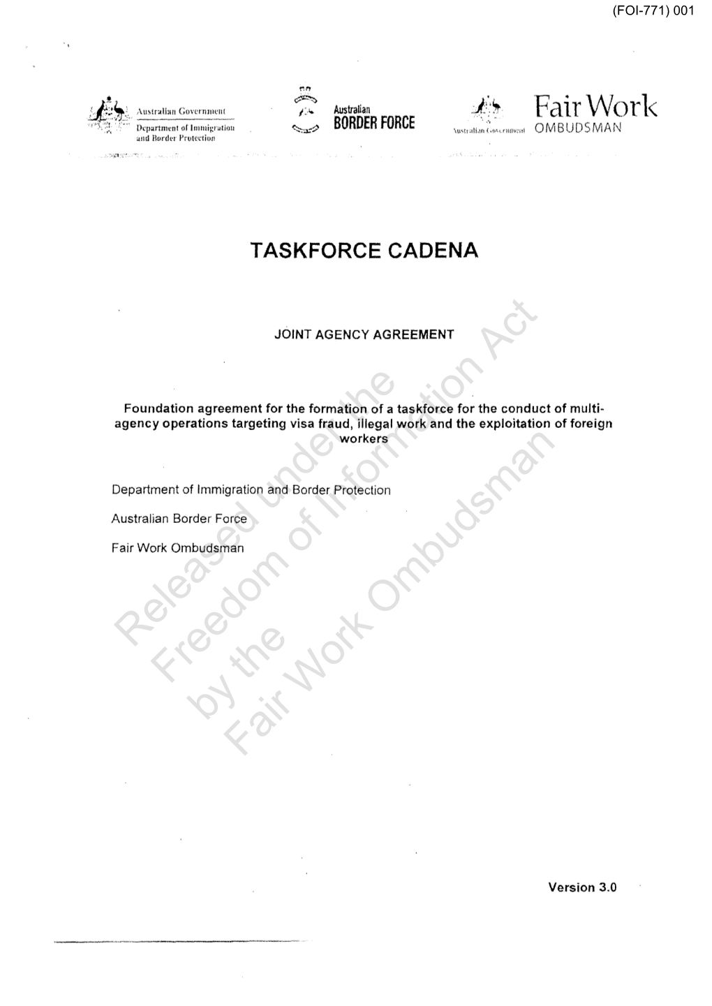 FOI-771 Documents