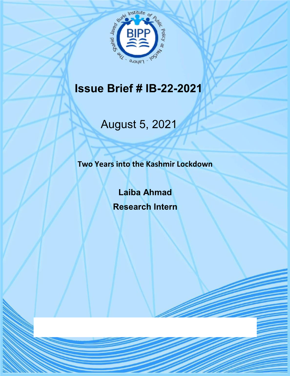 Issue Brief # IB-22-2021 August 5, 2021