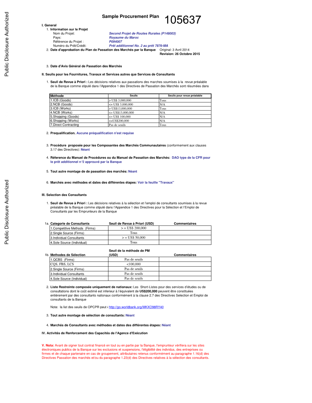 World Bank Document