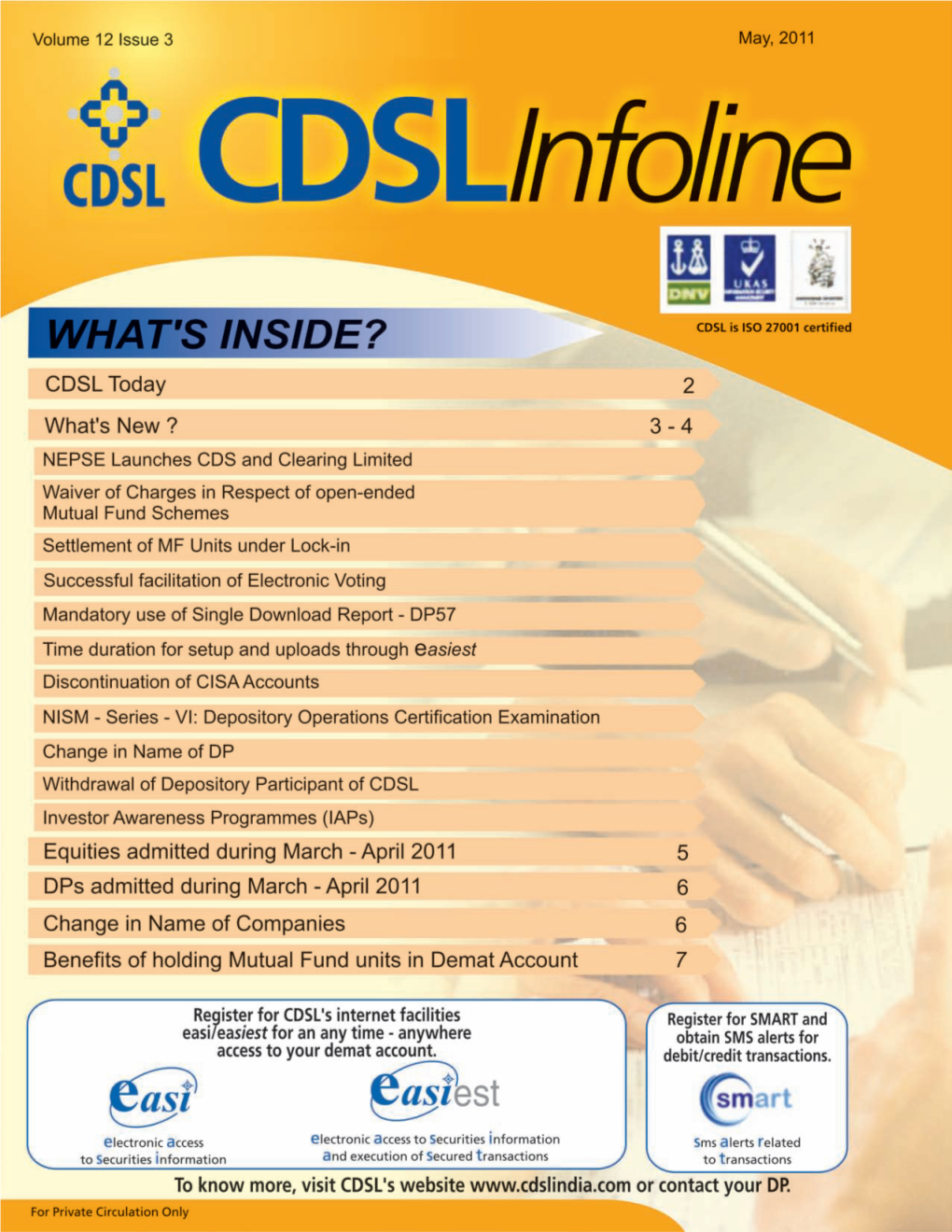 CDSL Infoline Issue