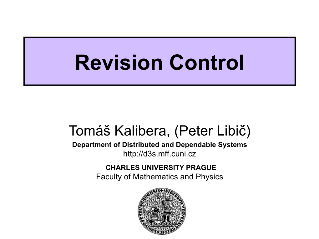 Revision Control