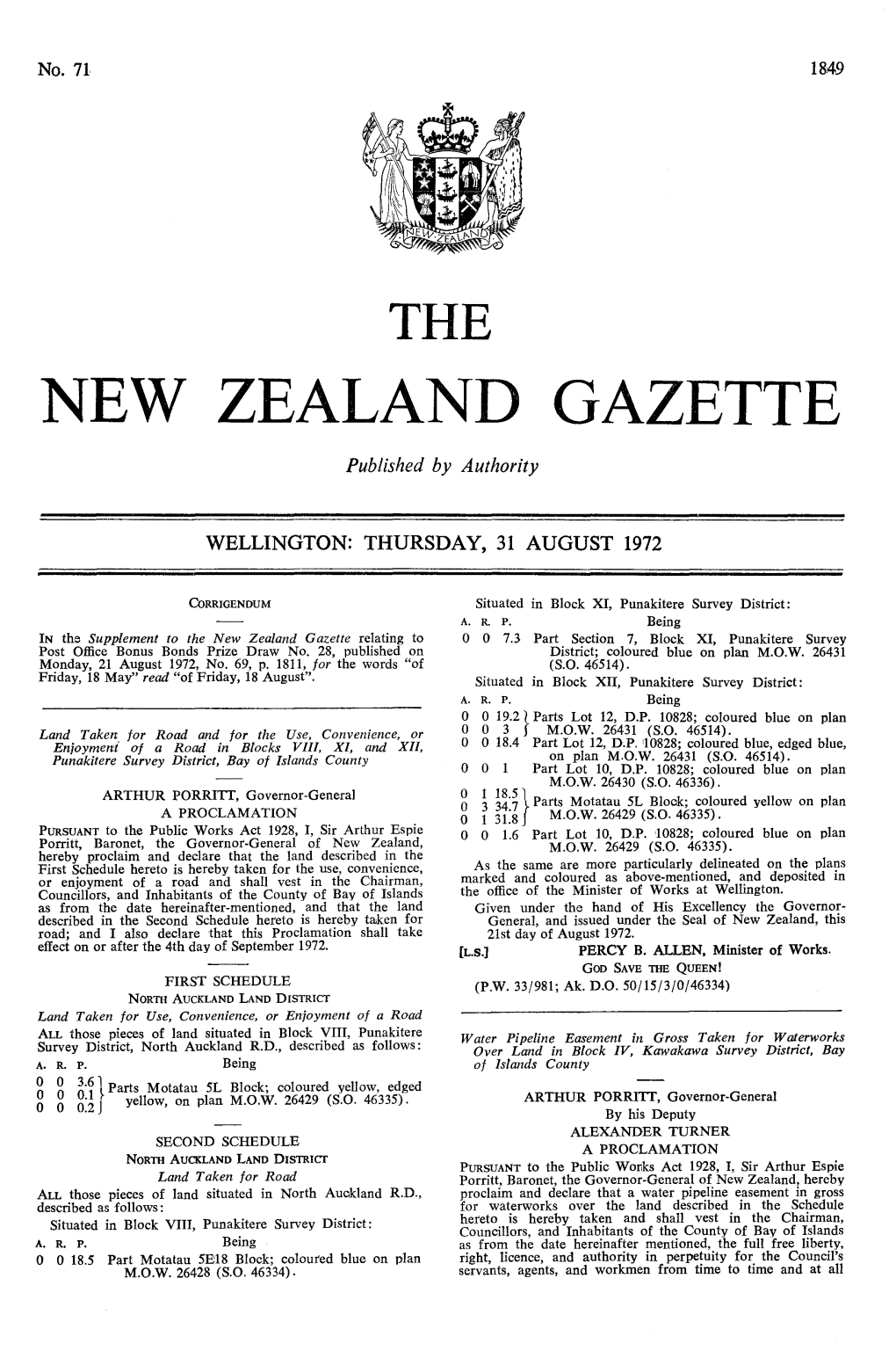 No 71, 31 August 1972, 1849