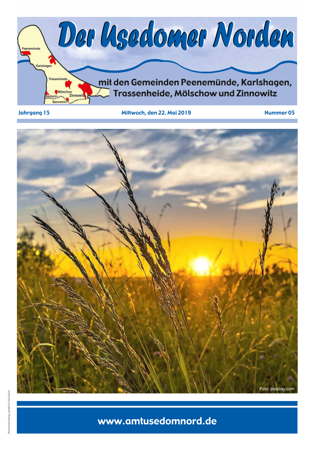 Amtliches Bekanntmachungsblatt Des Amtes Usedom-Nord Derderder Usedomerusedomerusedomer Nordennordennorden