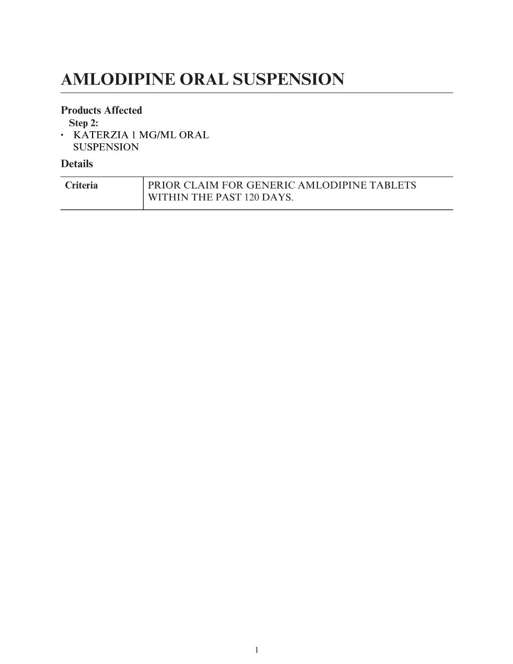 Formulary Drug List