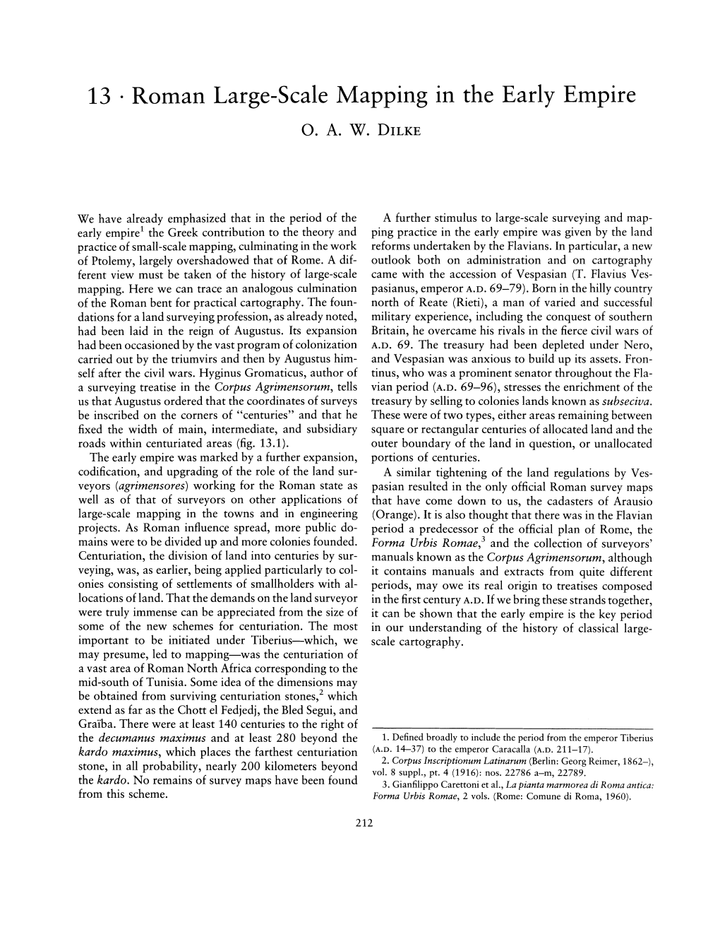 Roman Large-Scale Mapping in the Early Empire