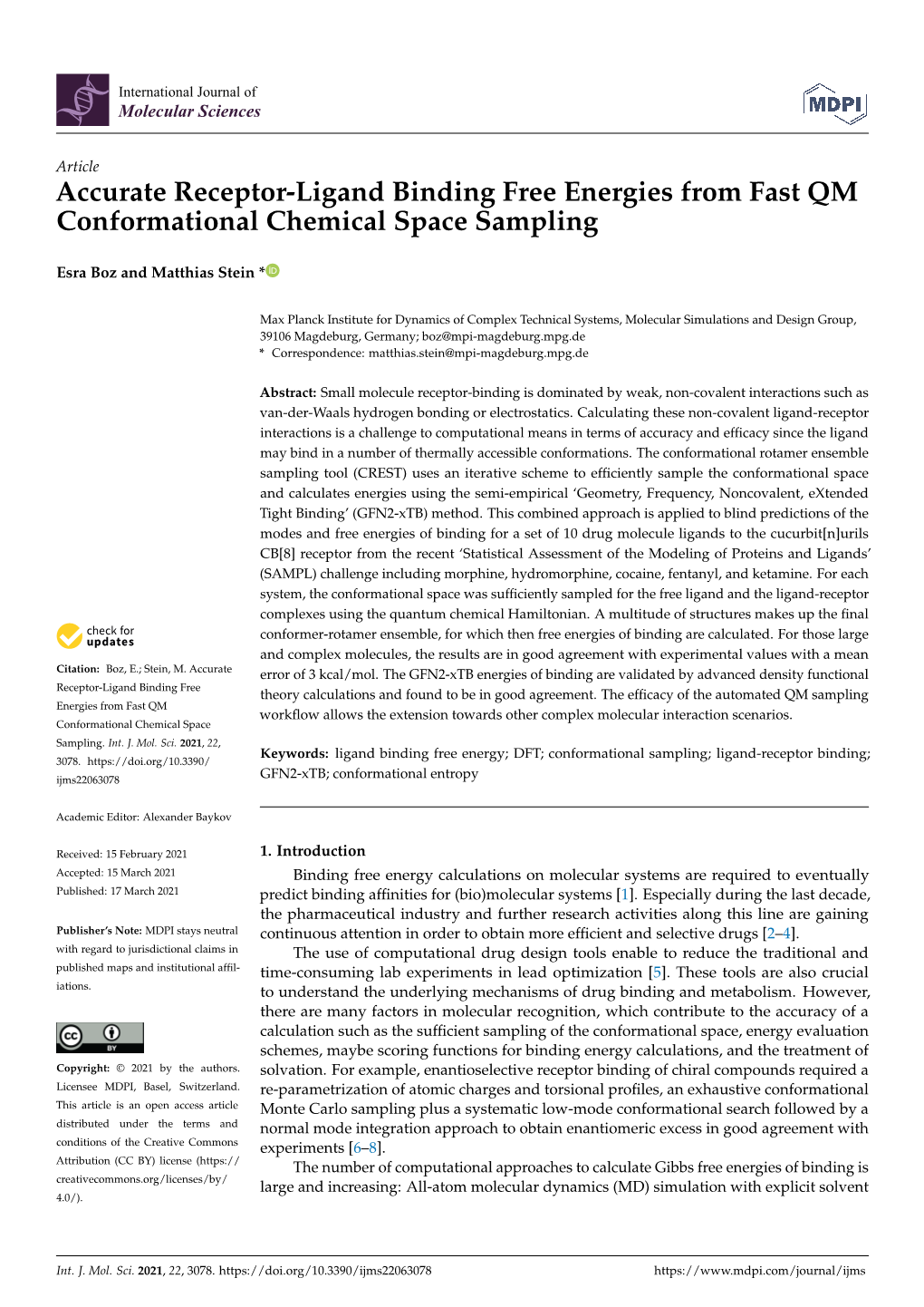 Accurate Receptor-Ligand Binding Free Energies from Fast QM Conformational Chemical Space Sampling