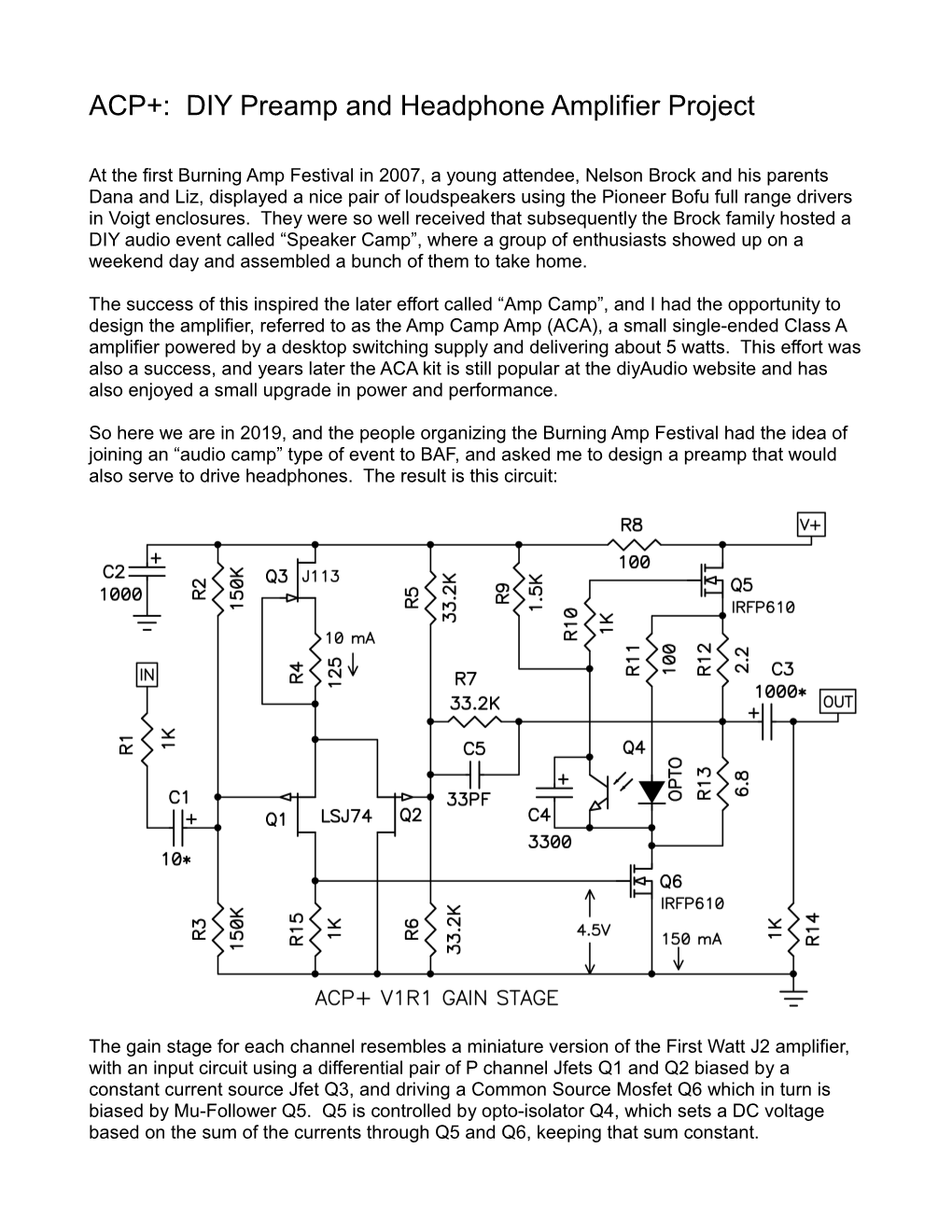 ACP+: DIY Preamp and Headphone Amplifier Project