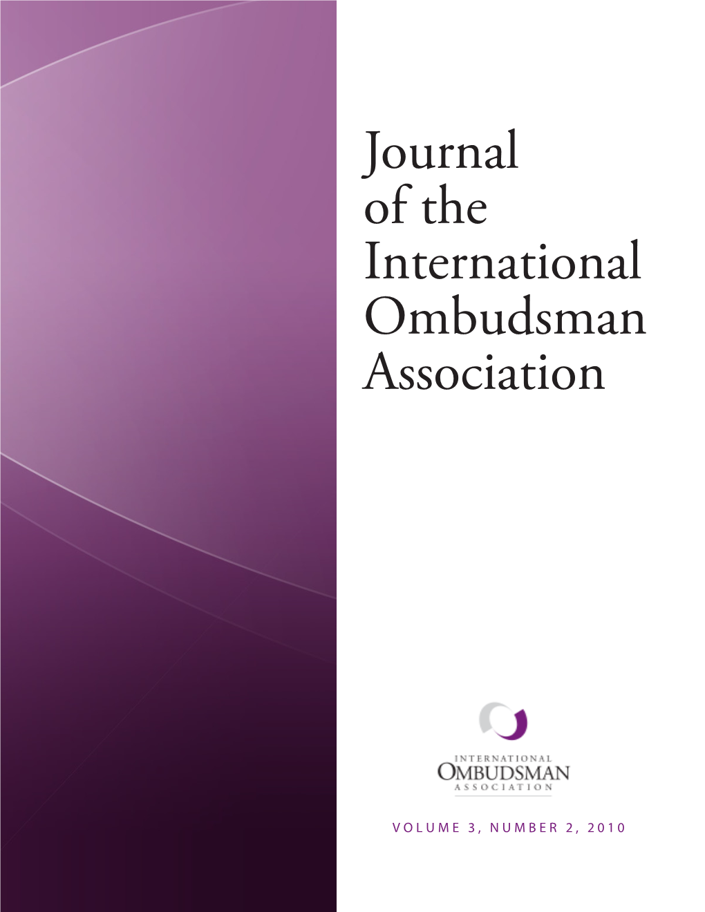 Journal of the International Ombudsman Association