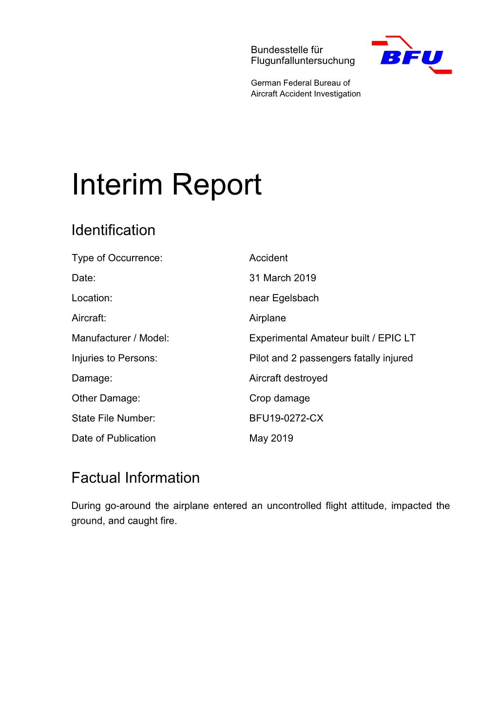 BFU19-0272-CX Date of Publication May 2019