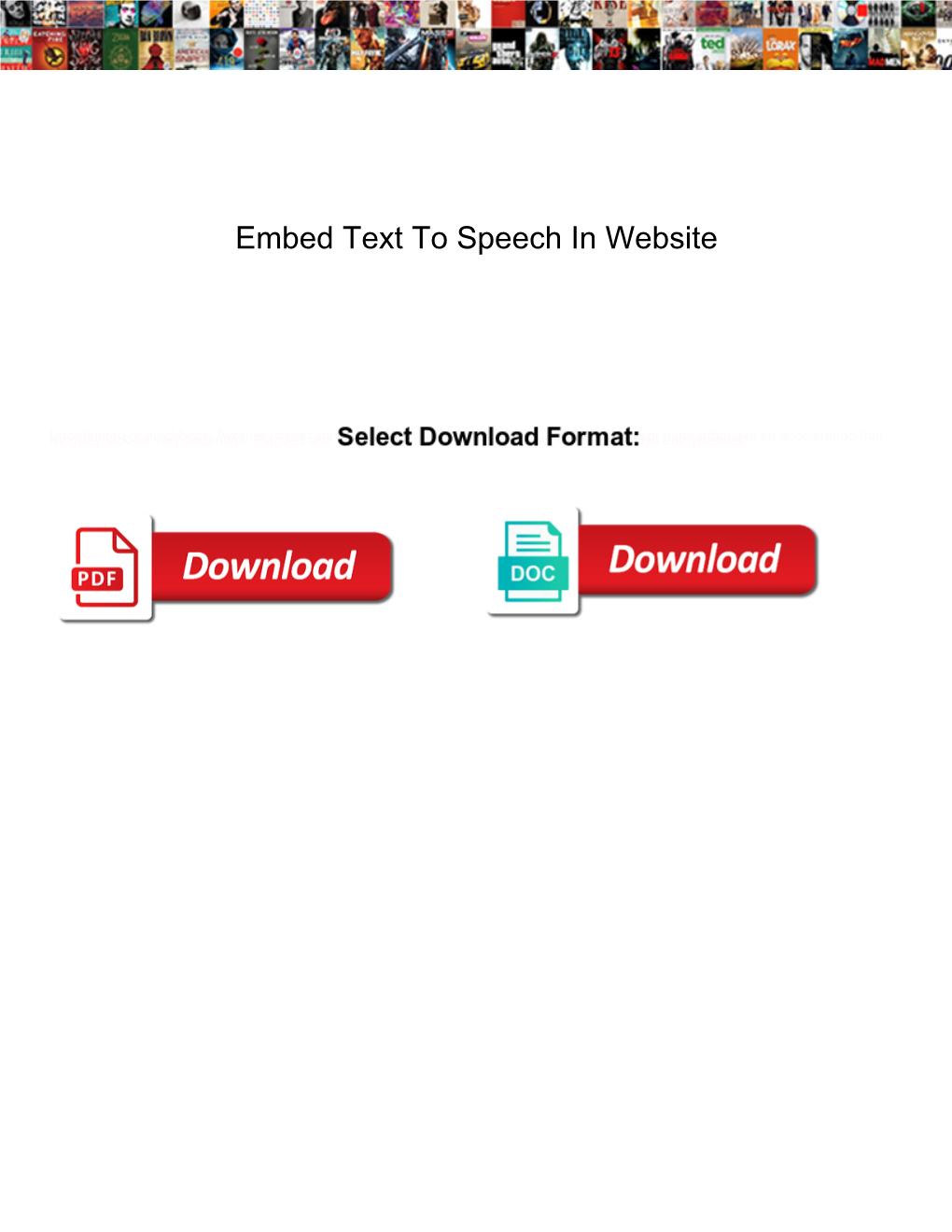 Embed Text to Speech in Website