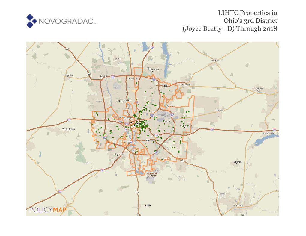 Ohio's 3Rd District (Joyce Beatty - D) Through 2018 LIHTC Properties in Ohio's 3Rd District Through 2018