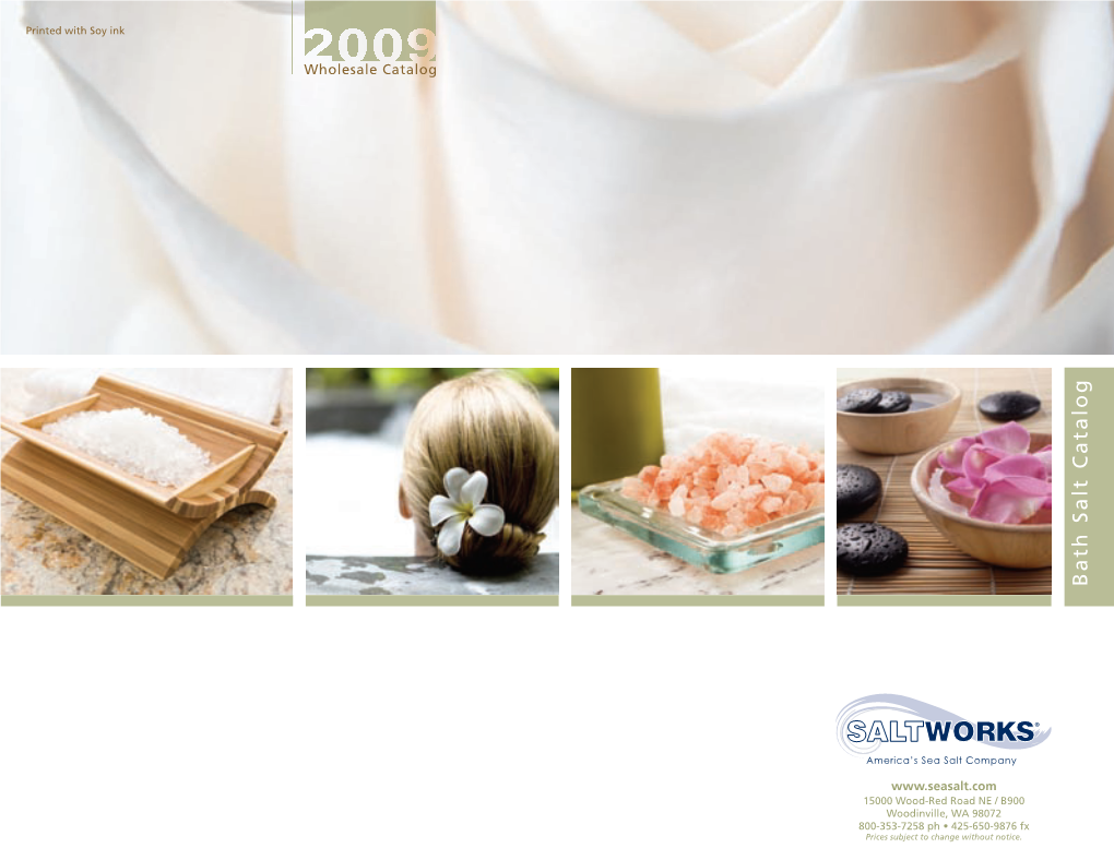 Bath Salt Catalog ﬁt Yourneeds