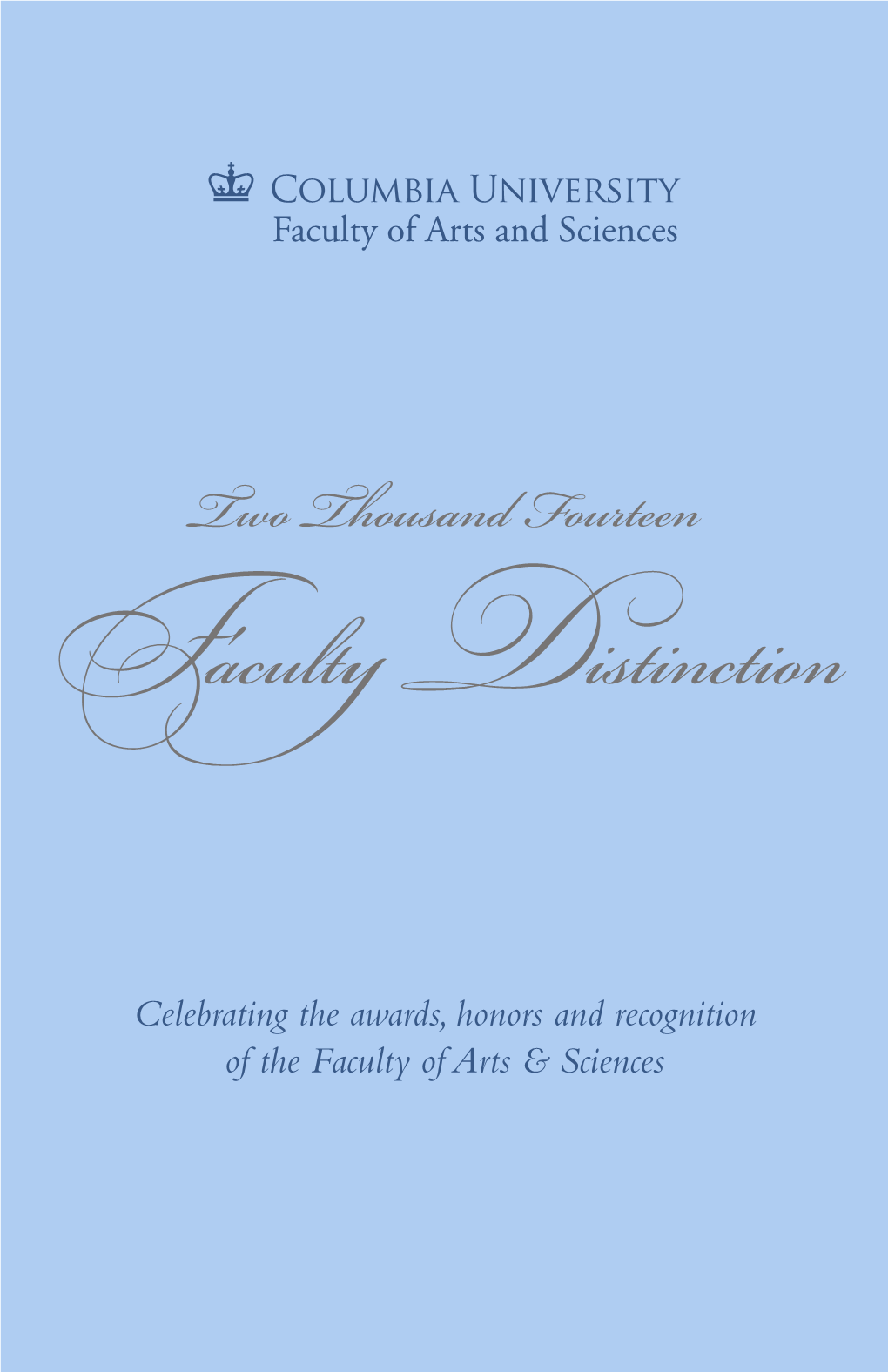 Faculty Distinction