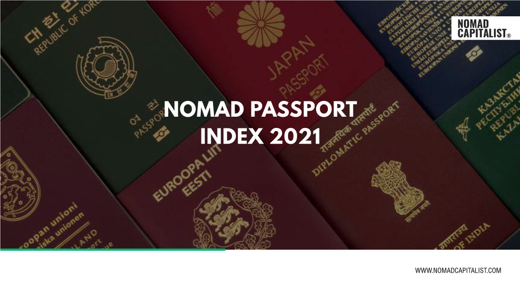 Nomad Passport Index 2021