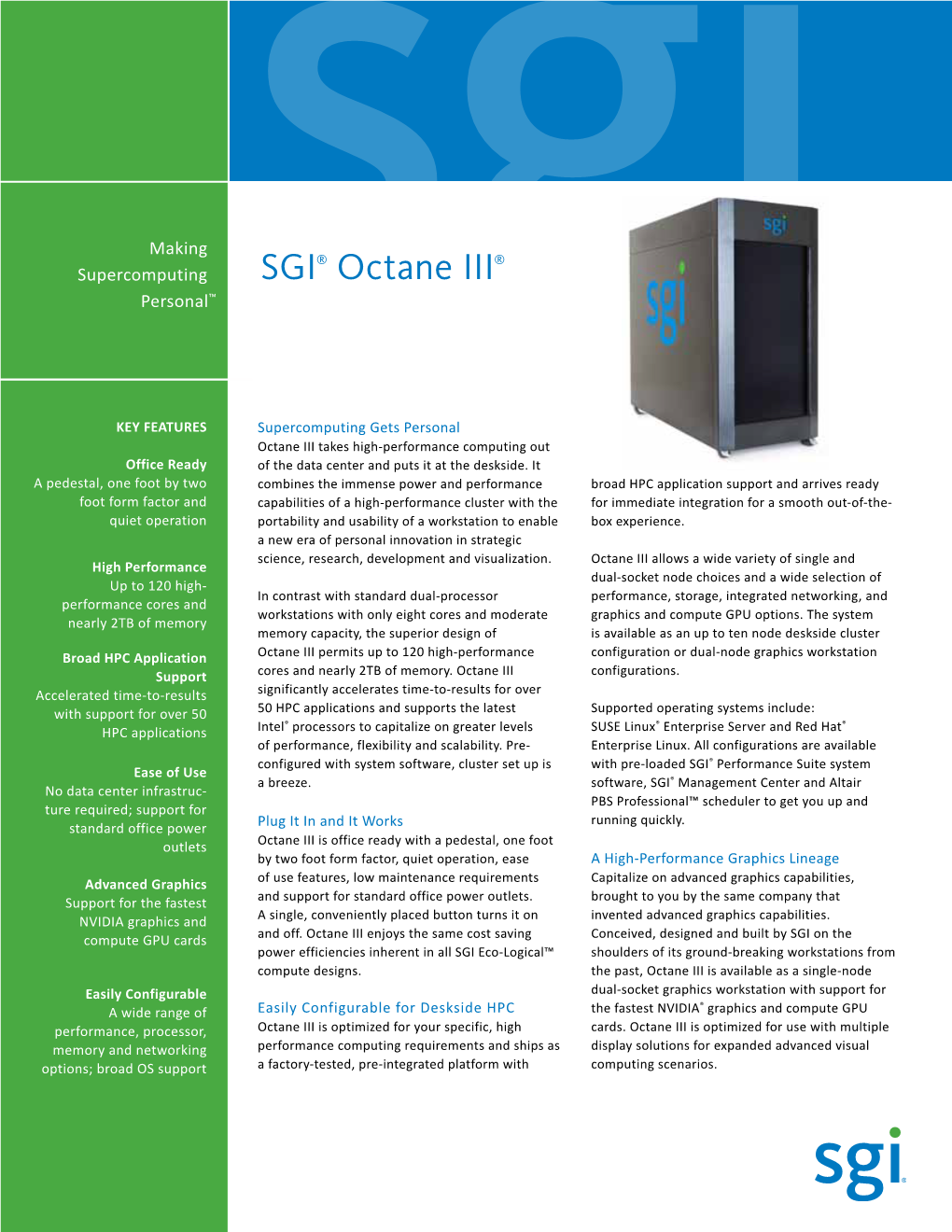 SGI® Octane III®