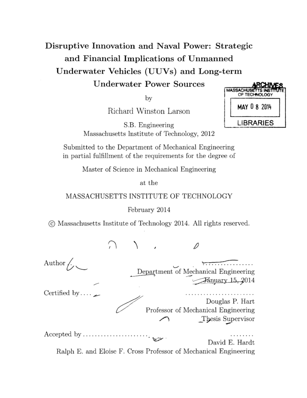 And Financial Implications of Unmanned