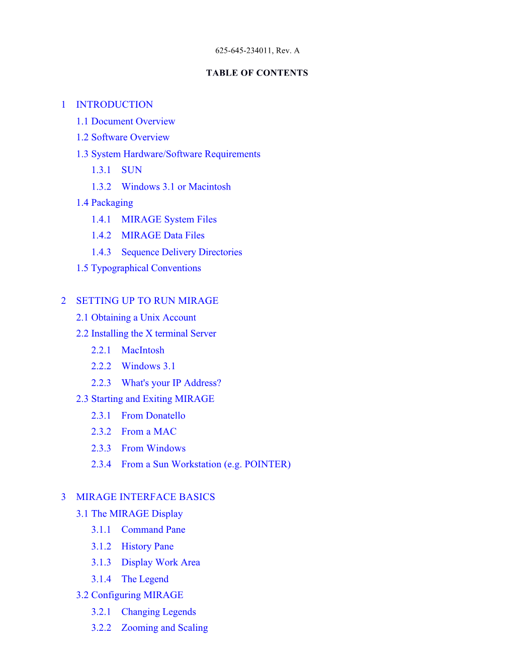 1 INTRODUCTION 1.1 Document Overview 1.2 Software Overview