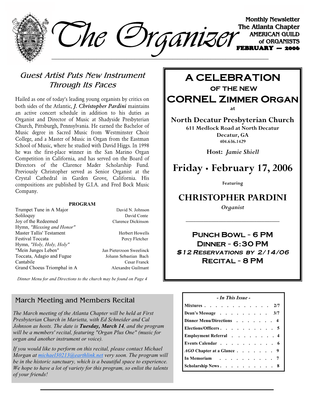 Friday • February 17, 2006 Crystal Cathedral in Garden Grove, California