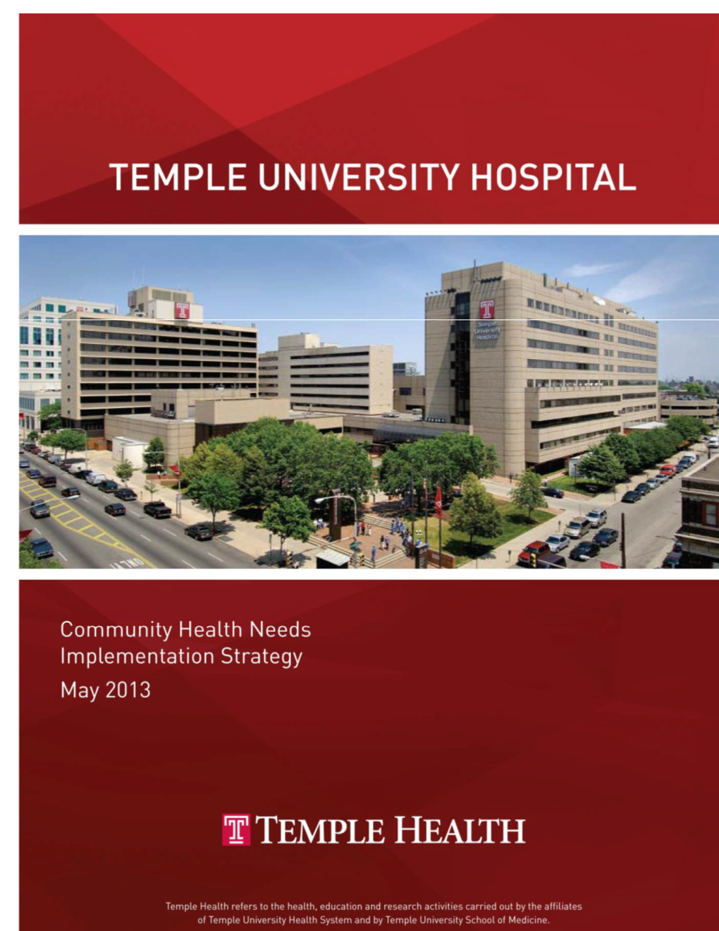 Temple University Health System Table of Contents