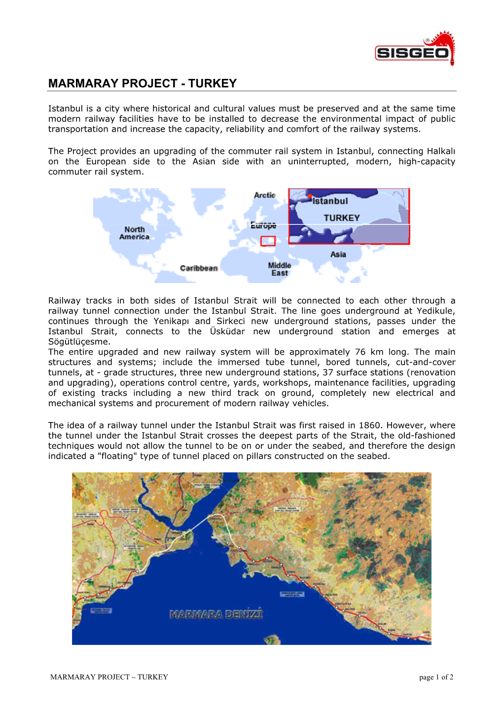 Marmaray Project - Turkey