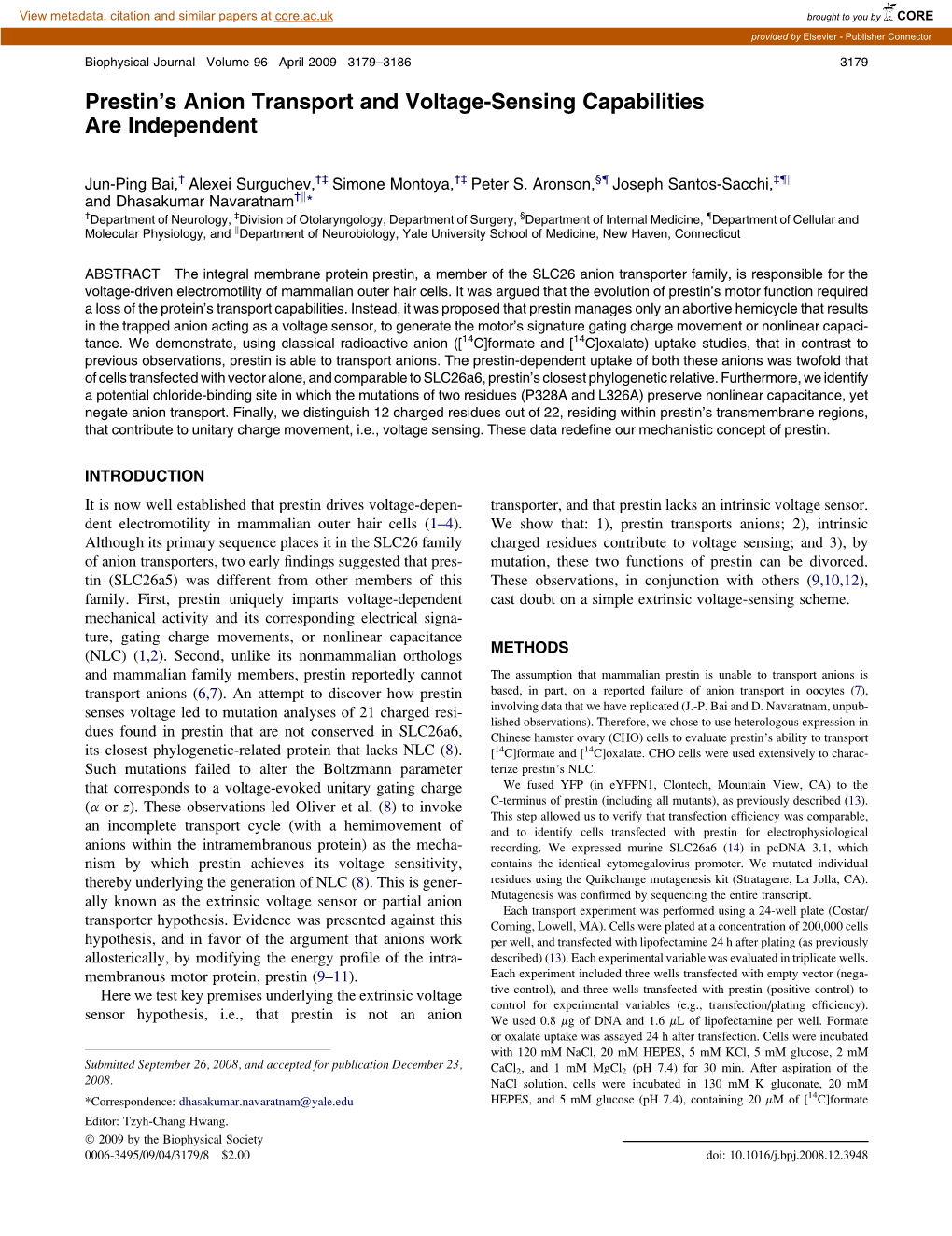 Prestinłs Anion Transport and Voltage-Sensing Capabilities Are