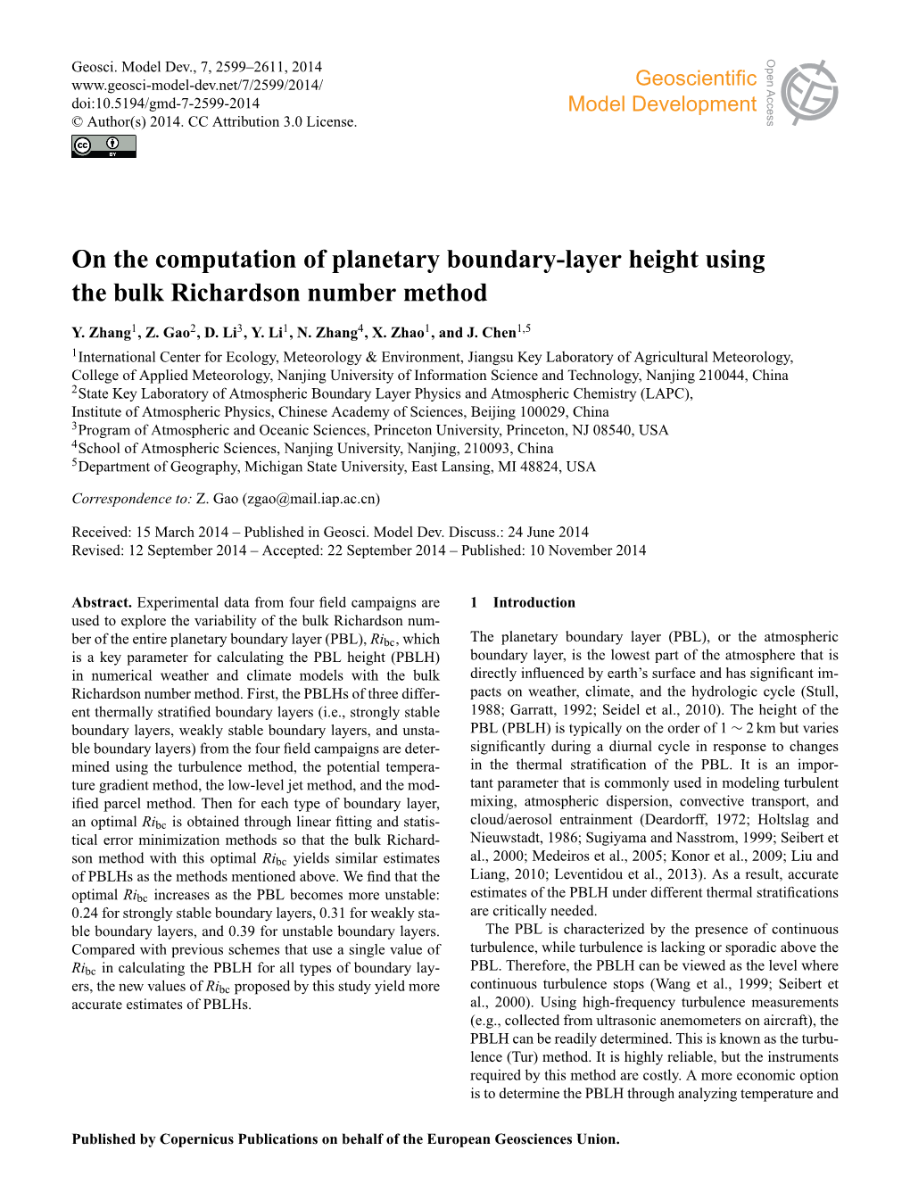 On the Computation of Planetary Boundary-Layer Height Using the Bulk Richardson Number Method