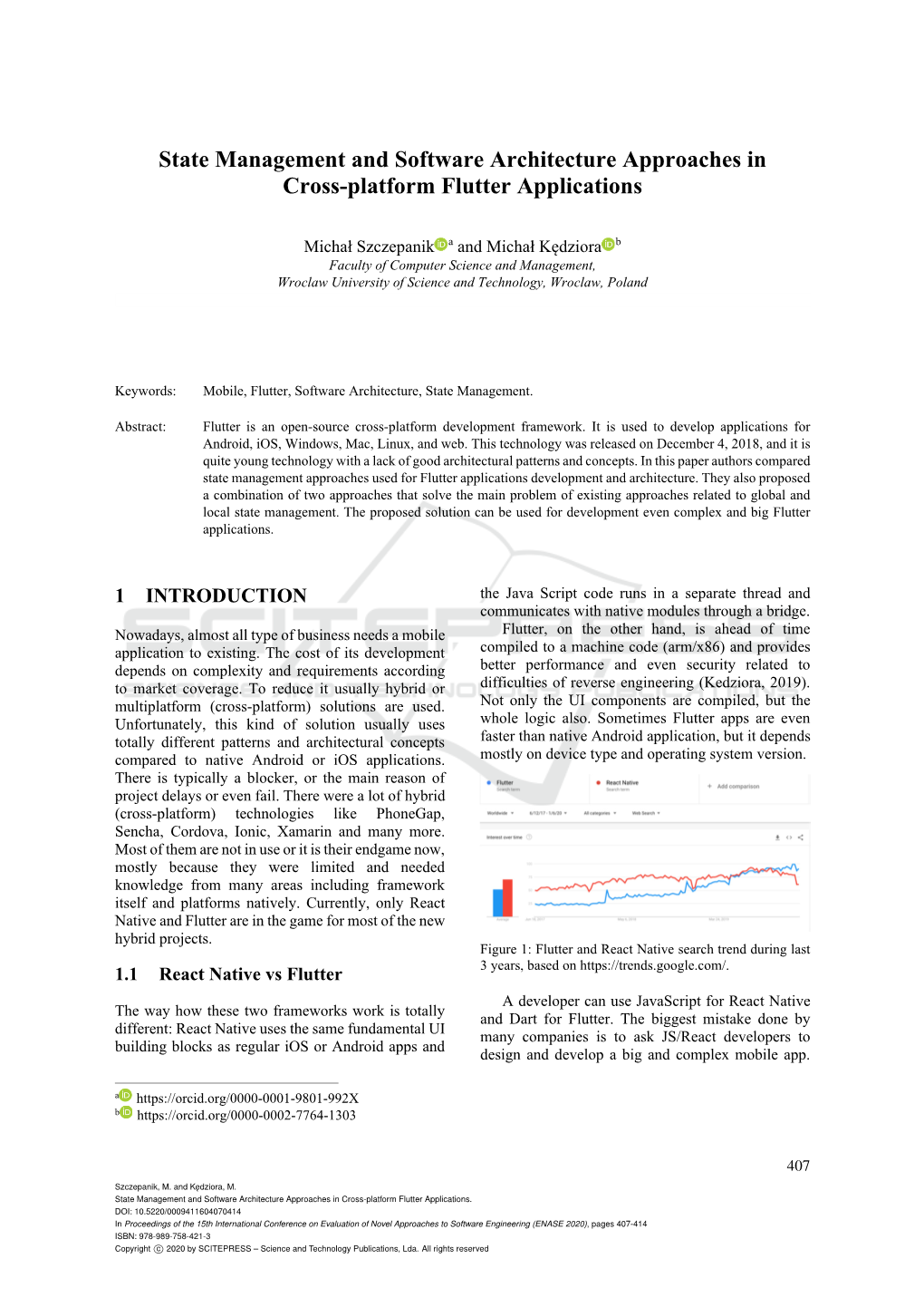 State Management and Software Architecture Approaches in Cross-Platform Flutter Applications