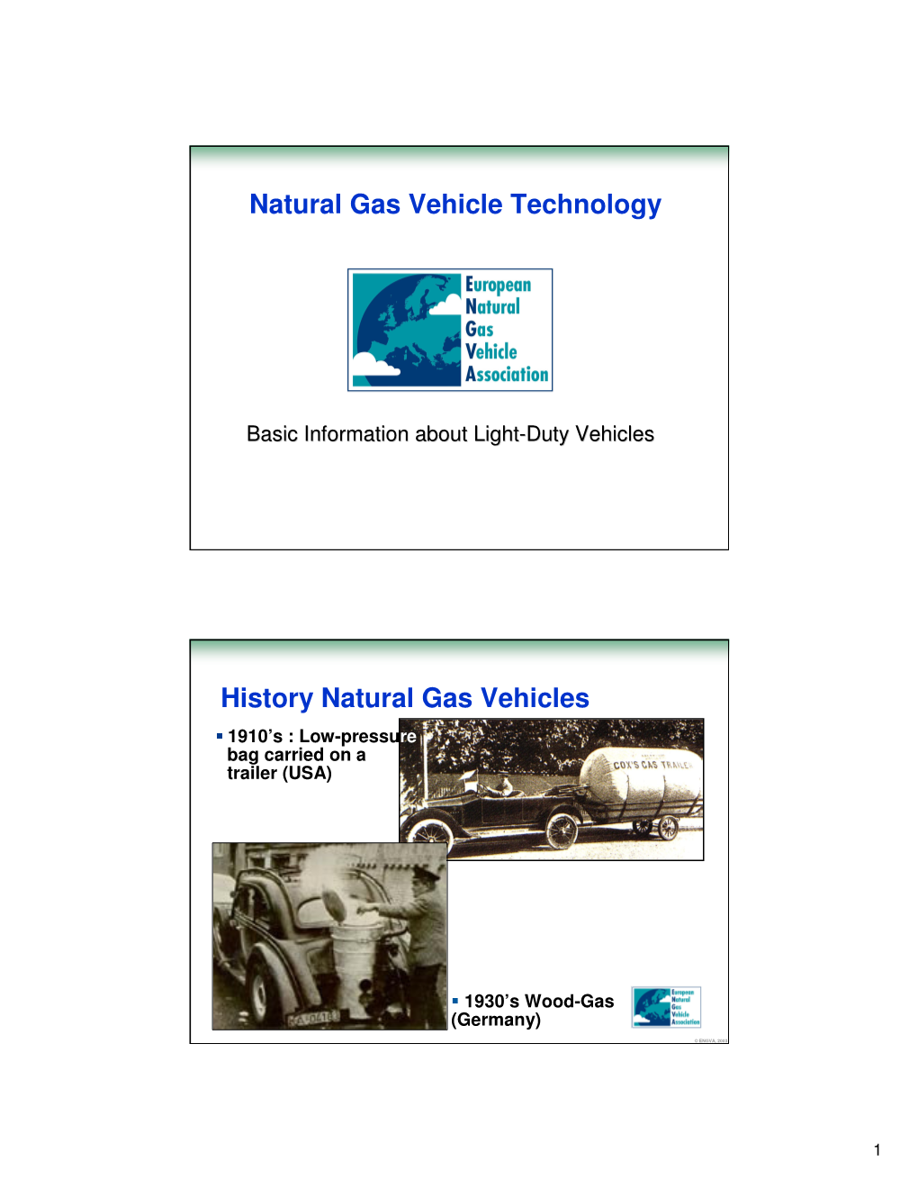 Natural Gas Vehicle Technology