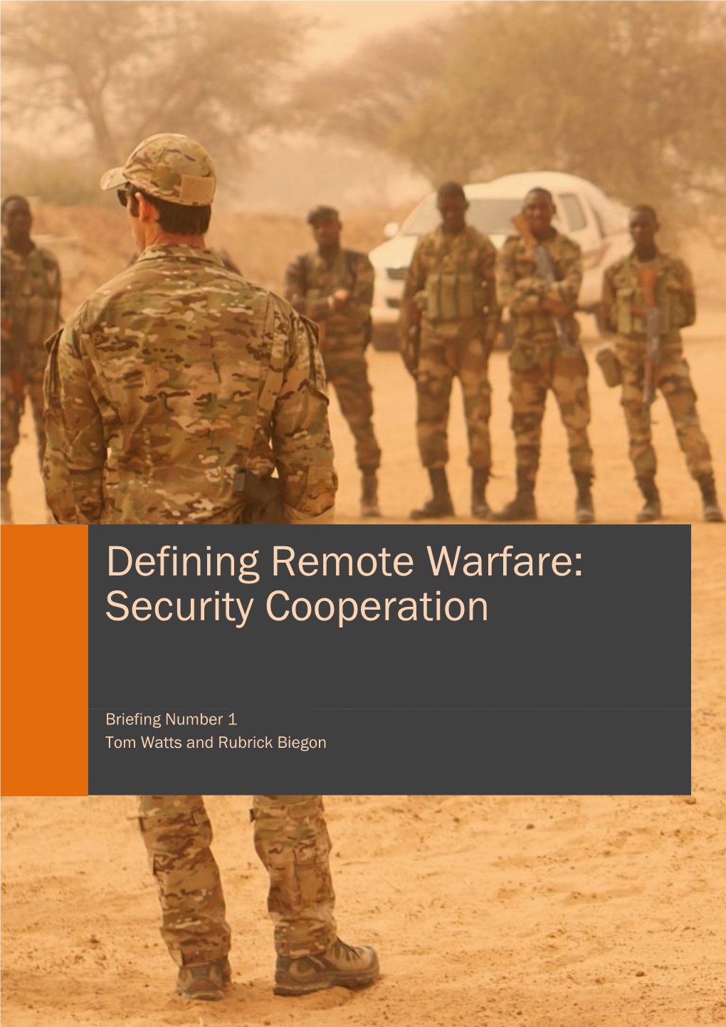 Defining Remote Warfare: Security Cooperation