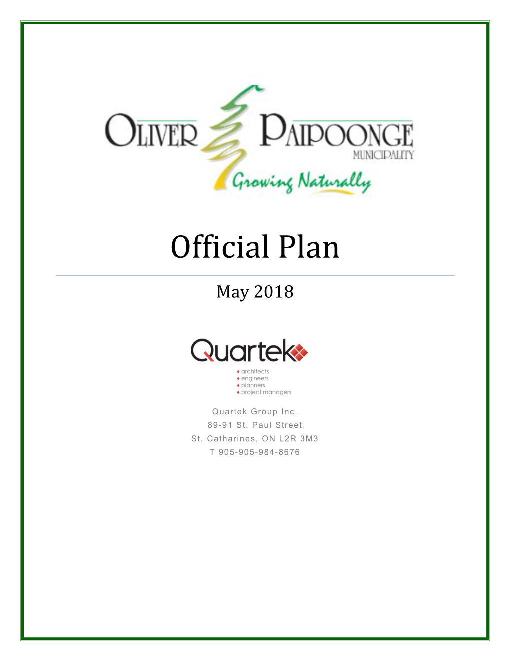 Oliver Paipoonge Official Plan