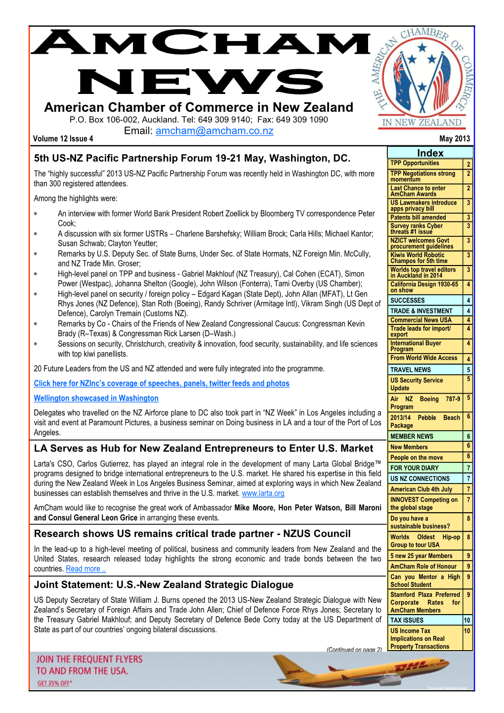 American Chamber of Commerce in New Zealand P.O